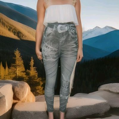 Fashionable Women's Jean Leggings - New - Stylish & Trendy - One Size Fits Most